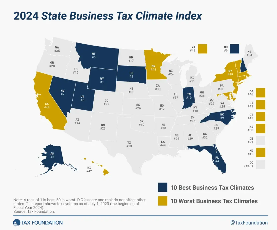 2024 State Business Tax Climate Index Christopher Homes